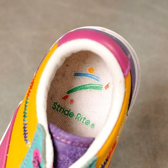 Stride Rite, Color Blocked, Leather Sneaker, Size 6M - Picture 8 of 9